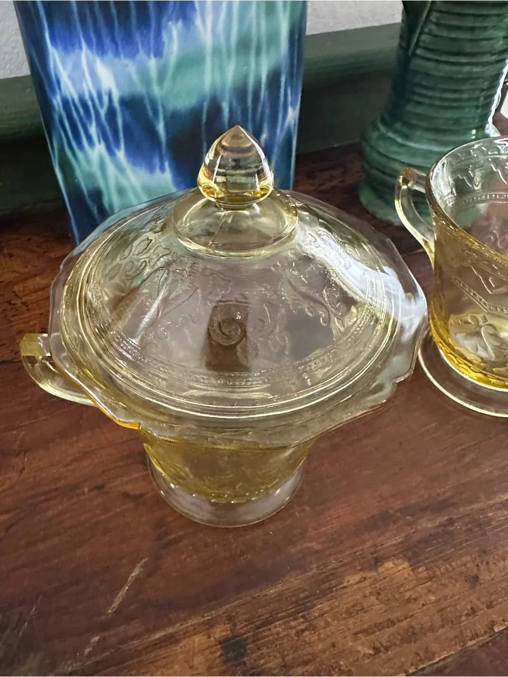 Patrician Cream and Sugar with Lid